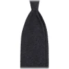 Viola Milano - Solid Knitted 100% Cashmere Tie - Charcoal - Handmade in Italy - Luxury Exclusive Collection - Avvenice