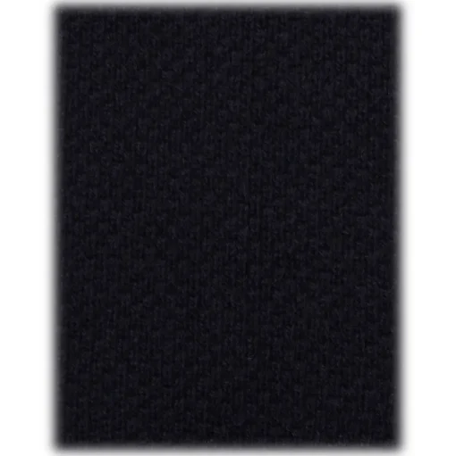 Viola Milano - Solid Knitted 100% Cashmere Tie - Navy - Handmade in Italy - Luxury Exclusive Collection - Avvenice