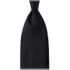 Viola Milano - Solid Woven Handrolled Silk Tie - Navy - Handmade in Italy - Luxury Exclusive Collection - Avvenice