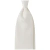 Viola Milano - Solid Woven Selftipped Silk Tie - Ivory - Handmade in Italy - Luxury Exclusive Collection - Avvenice