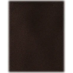 Viola Milano - Solid Woven Selftipped Silk Tie - Brown - Handmade in Italy - Luxury Exclusive Collection - Avvenice