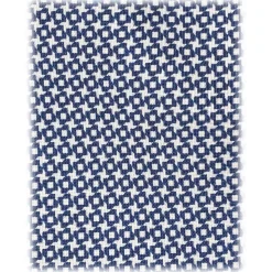 Viola Milano - Star Pattern Selftipped Italian Silk Tie - Navy II - Handmade in Italy - Luxury Exclusive Collection - Avvenice