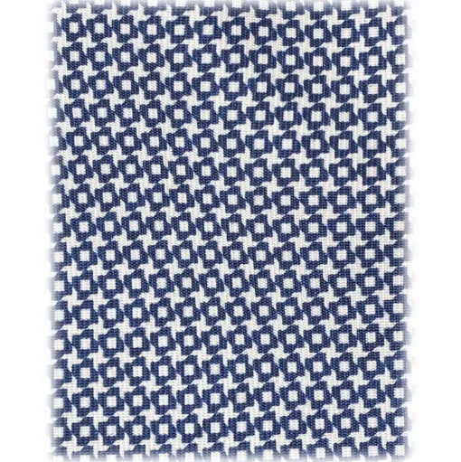 Viola Milano - Star Pattern Selftipped Italian Silk Tie - Navy II - Handmade in Italy - Luxury Exclusive Collection - Avvenice