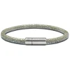 Viola Milano - Stingray Genuine Italian Leather Bracelet - Steel Green - Handmade in Italy - Luxury Exclusive Collection - Avvenice