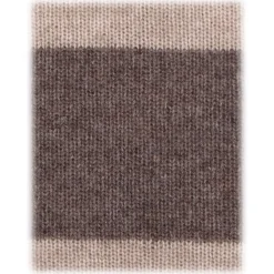 Viola Milano - Stripe Knitted 100% Cashmere Tie - Sand/Beige - Handmade in Italy - Luxury Exclusive Collection - Avvenice