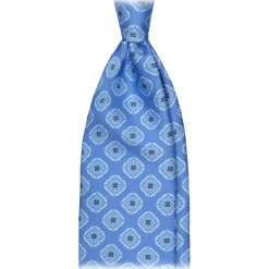 Viola Milano - Summer Floral Selftipped Silk Tie - Lavender - Handmade in Italy - Luxury Exclusive Collection - Avvenice