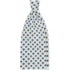 Viola Milano - Summer Floral 3-Fold Handprinted Untipped Silk Tie - White - Handmade in Italy - Luxury Exclusive Collection - Avvenice