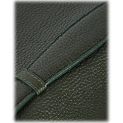 Viola Milano - The Light City Gold Lock Briefcase - Loden Green - Handmade in Italy - Luxury Exclusive Collection - Avvenice