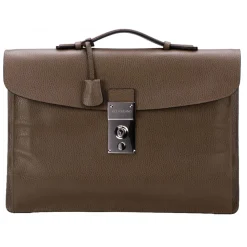 Viola Milano - The Light Traveller Briefcase - Taupe - Handmade in Italy - Luxury Exclusive Collection - Avvenice