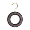 Viola Milano - Tie and Scarf Hanger Ring - Dark Wood - Handmade in Italy - Luxury Exclusive Collection - Avvenice
