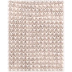 Viola Milano - Two-Tone Knitted 100% Cashmere Tie - Sand/Natural - Handmade in Italy - Luxury Exclusive Collection - Avvenice