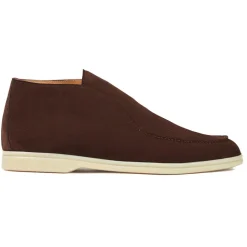 Viola Milano - Unlined City Suede Loafer - Brown - Handmade in Italy - Luxury Exclusive Collection - Avvenice