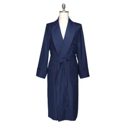 Viola Milano - VBC Wool and Silk Dressing Gown - Herringbone - Handmade in Italy - Luxury Exclusive Collection - Avvenice