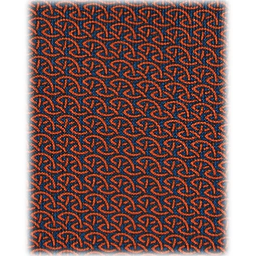 Viola Milano - Wave Chain Selftipped Italian Silk Tie - Navy/Wine - Handmade in Italy - Luxury Exclusive Collection - Avvenice
