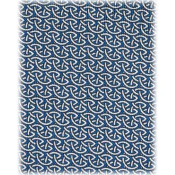 Viola Milano - Wave Chain Selftipped Italian Silk Tie - Navy/White - Handmade in Italy - Luxury Exclusive Collection - Avvenice