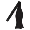 Viola Milano - Woven Grenadine Garza Fina Bow Tie - Black - Made in Italy - Luxury Exclusive Collection - Avvenice