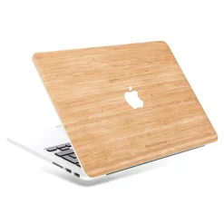 Woodcessories - Bamboo / MacBook Skin Cover - MacBook 13 Pro Touchbar - Eco Skin - Apple Logo - Wooden MacBook Cover - Avvenice