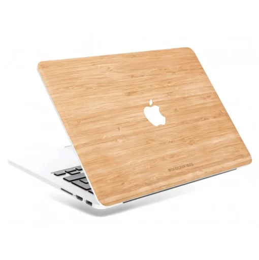 Woodcessories - Bamboo / MacBook Skin Cover - MacBook 13 Pro Touchbar - Eco Skin - Apple Logo - Wooden MacBook Cover - Avvenice