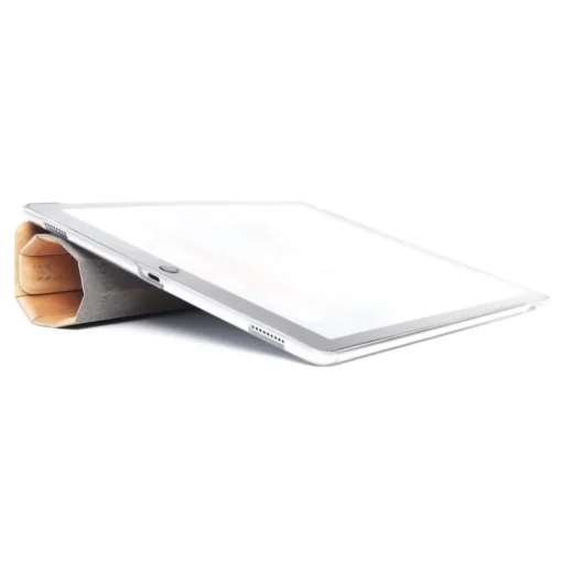 Woodcessories - Cherry / Leather / Transclucent Hardcover - iPad Pro 12.9 (2017) - Flip Case - Eco Guard Metal & Wood - Avvenice