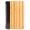 Woodcessories - Cherry / Silver Metal / Leather / Black Hardcover - iPad Mini 4 - Flip Case - Eco Guard Metal & Wood - Avvenice