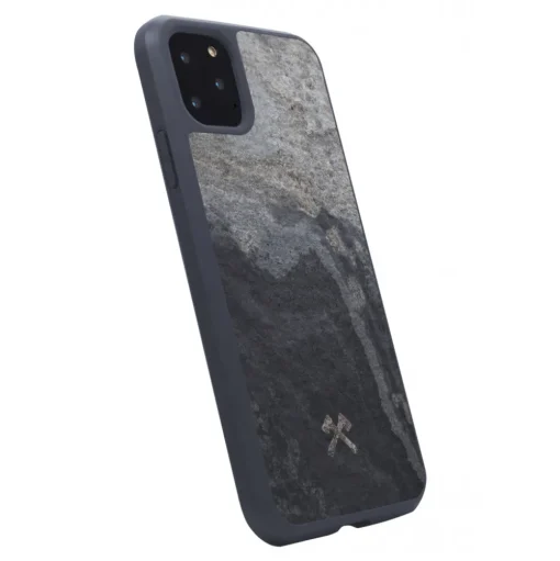 Woodcessories - Eco Bumper - Stone Cover - Camo Gray - iPhone 11 Pro - Real Stone Cover - Eco Case - Bumper Collection - Avvenice
