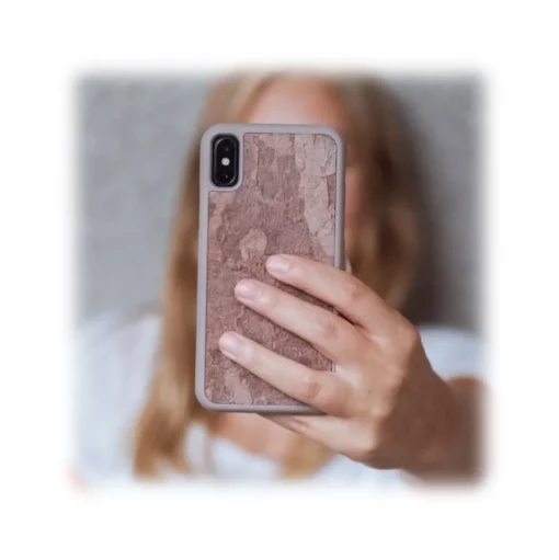 Woodcessories - Eco Bumper - Stone Cover - Volcano Black - iPhone 8 / 7 - Real Stone Cover - Eco Case - Bumper Collection - Avvenice
