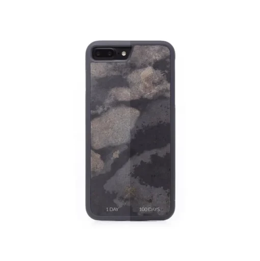 Woodcessories - Eco Bumper - Stone Cover - Camo Gray - iPhone 8 Plus / 7 Plus - Real Stone Cover - Eco Case - Bumper - Avvenice