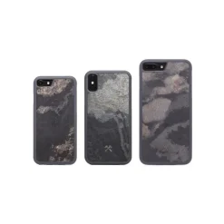 Woodcessories - Eco Bumper - Stone Cover - Camo Gray - iPhone 8 Plus / 7 Plus - Real Stone Cover - Eco Case - Bumper - Avvenice
