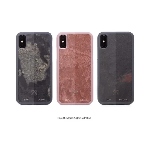 Woodcessories - Eco Bumper - Stone Cover - Canyon Red - iPhone 8 Plus / 7 Plus - Real Stone Cover - Eco Case - Bumper - Avvenice