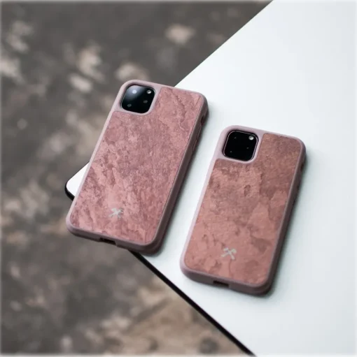 Woodcessories - Eco Bumper - Stone Cover - Canyon Red - iPhone 11 Pro Max - Real Stone Cover - Eco Case - Bumper Collection - Avvenice