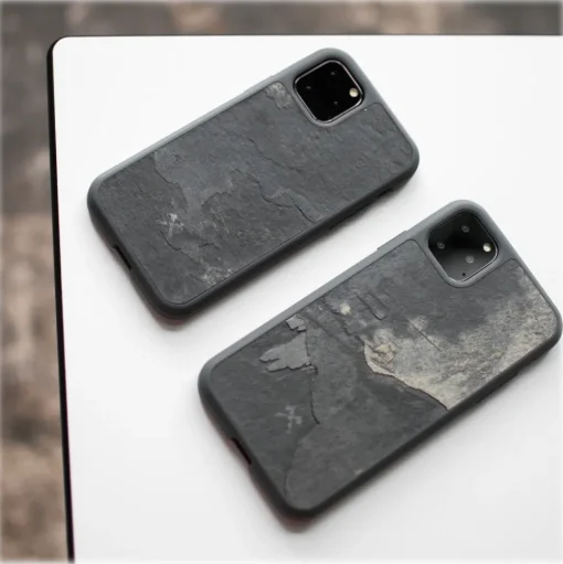 Woodcessories - Eco Bumper - Stone Cover - Canyon Red - iPhone 11 Pro Max - Real Stone Cover - Eco Case - Bumper Collection - Avvenice
