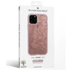 Woodcessories - Eco Bumper - Stone Cover - Canyon Red - iPhone 11 Pro Max - Real Stone Cover - Eco Case - Bumper Collection - Avvenice