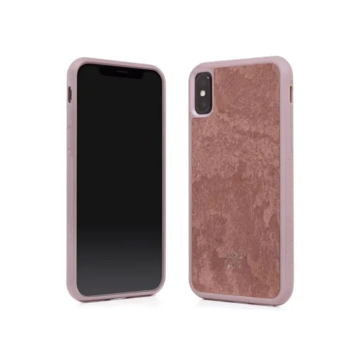 Woodcessories - Eco Bumper - Stone Cover - Canyon Red - iPhone XR - Real Stone Cover - Eco Case - Bumper Collection - Avvenice
