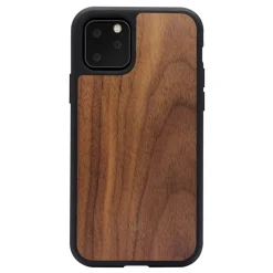 Woodcessories - Eco Bumper - Walnut Cover - Black - iPhone 11 - Wooden Cover - Eco Case - Bumper Collection - Avvenice
