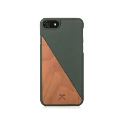 Woodcessories - Eco Split - Cherry Cover - Green - iPhone 8 / 7 - Wooden Cover - Eco Case - Split Collection - Avvenice