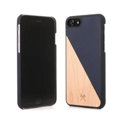 Woodcessories - Eco Split - Maple Cover - Navy - iPhone 8 / 7 - Wooden Cover - Eco Case - Split Collection - Avvenice