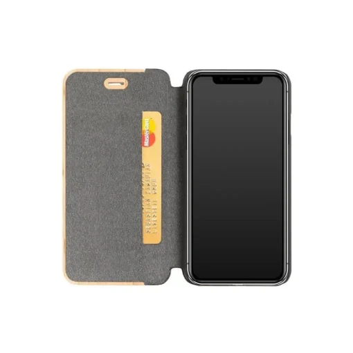 Woodcessories - Eco Wallet Flip Cover - Real Wood and Leather - Walnut - iPhone 8 Plus / 7 Plus - Eco Case - Flip Collection - Avvenice