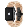 Woodcessories - Maple / Black - Wooden Apple Watch Band 38 mm - Eco Strap - Stainless Steel - Wooden Apple Watch Strap - Avvenice