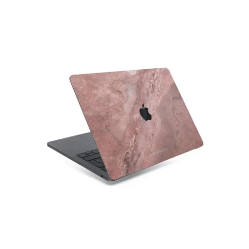 Woodcessories - Real Stone MacBook Cover - Volcano Black - MacBook 15 Pro Touchbar - Eco Skin Stone - Apple Logo - Avvenice