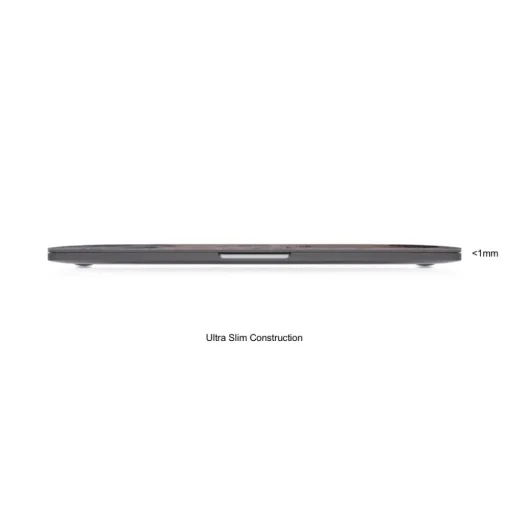 Woodcessories - Real Stone MacBook Cover - Volcano Black - MacBook 15 Pro Touchbar - Eco Skin Stone - Apple Logo - Avvenice