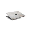 Woodcessories - Real Stone MacBook Cover - Antique White - MacBook 15 Pro Touchbar - Eco Skin Stone - Apple Logo - Avvenice
