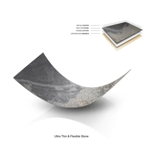 Woodcessories - Real Stone MacBook Cover - Camo Gray - MacBook 13 Pro / Pro Touchbar - Eco Skin Stone - Apple Logo - Avvenice