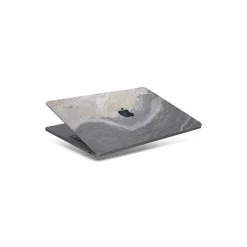 Woodcessories - Real Stone MacBook Cover - Camo Gray - MacBook 12 - Eco Skin Stone - Apple Logo - Avvenice