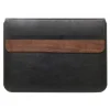 Woodcessories - Walnut / Black Leather / MacBook Bag - MacBook 15 Pro Ret - Eco Pouch Case - Wooden MacBook Bag - Avvenice