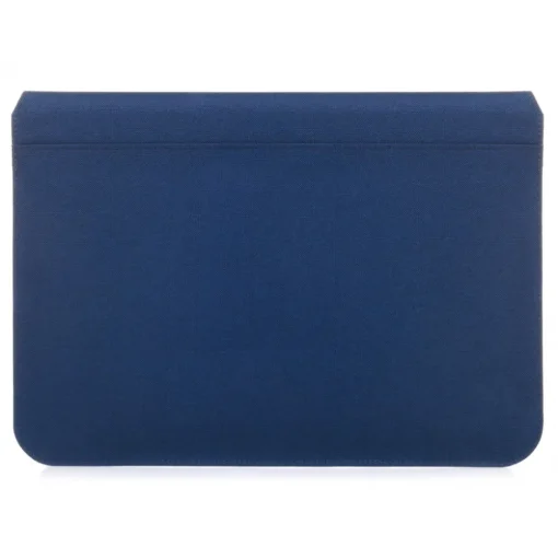 Woodcessories - Walnut / Blue Navy Leather / MacBook Bag - MacBook 15 Pro - Eco Pouch Case - Wooden MacBook Bag - Avvenice