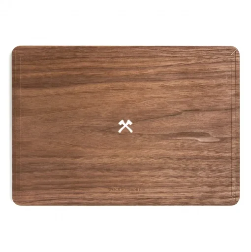 Woodcessories - Walnut / MacBook Skin Cover - MacBook 15 Pro Touchbar - Eco Skin - Axe Logo - Wooden MacBook Cover - Avvenice