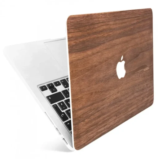 Woodcessories - Walnut / MacBook Skin Cover - MacBook 11 Air - Eco Skin - Apple Logo - Wooden MacBook Cover - Avvenice