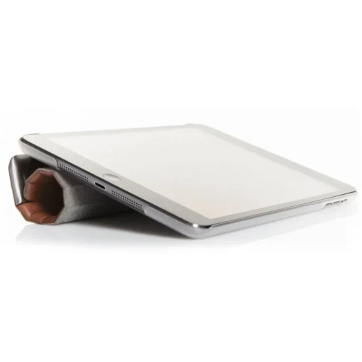 Woodcessories - Walnut / Silver Metal / Leather / Transclucent Hardcover - iPad Air 2 - Flip Case - Eco Guard Metal & Wood - Avvenice