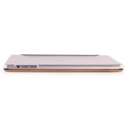 Woodcessories - Walnut / Silver Metal / Leather / Transclucent Hardcover - iPad Air 2 - Flip Case - Eco Guard Metal & Wood - Avvenice