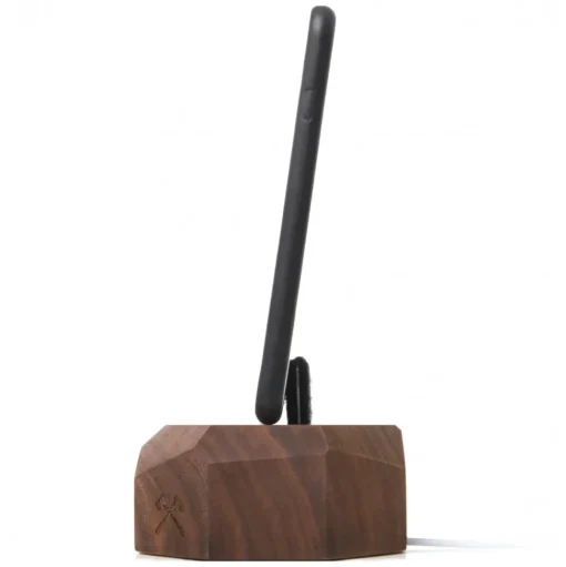 Woodcessories - Walnut / Wooden iPhone 6, 7, 8, X Dock - iPhone Dock - Eco Dock - Wooden iPhone Support - Avvenice